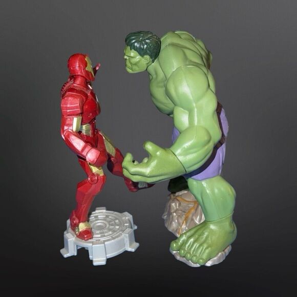 Incedible Hulk 6” & Iron Man 5” Playmation Marvel Hasbro Action Figures B4 - Picture 8 of 10